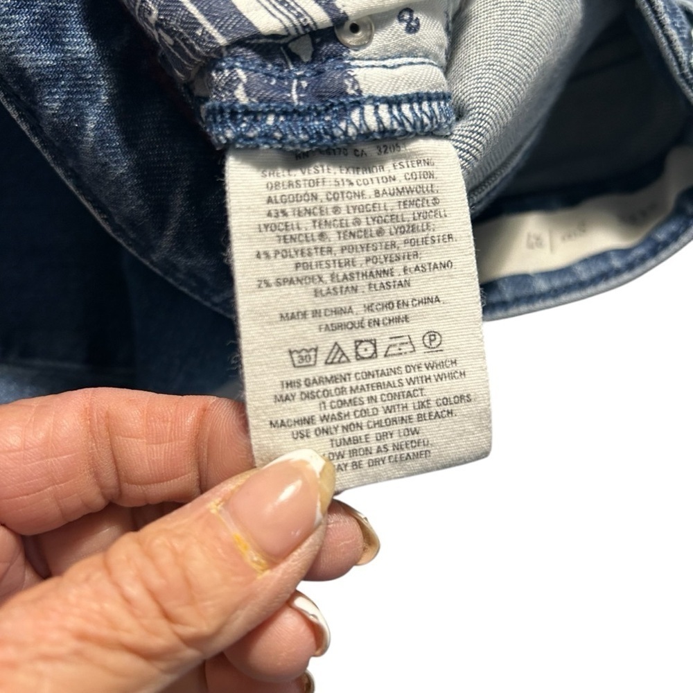 Pilcro and the Letterpress Serif Dark Wash Denim Jeans Sz 27 - Picture 16 of 16